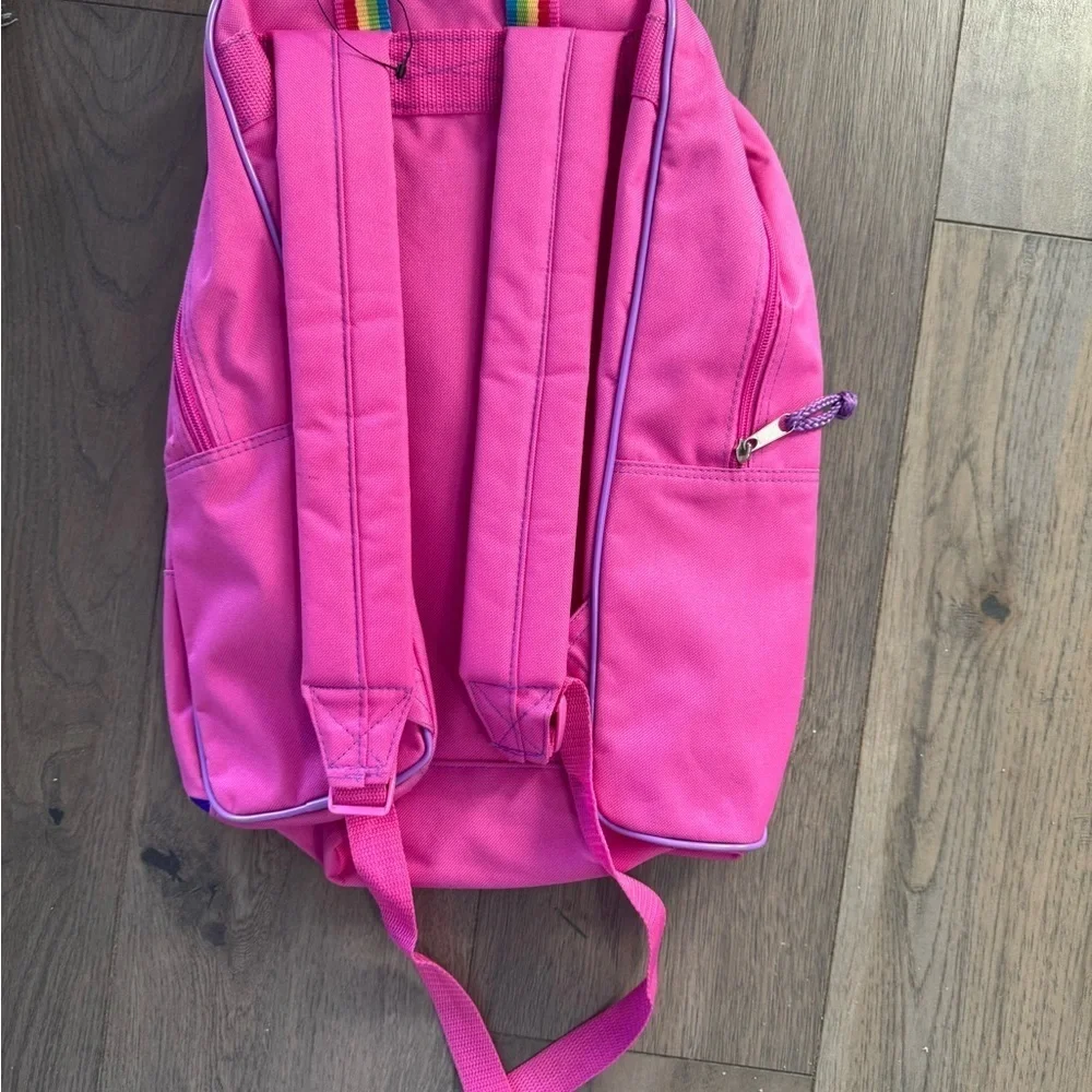 Vintage 2002 Barbie Pink Rainbow Heart Backpack | Y2K Barbie Licensed Book Bag